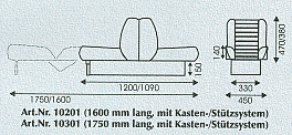 Abmaße Touring Bootsitze