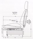 Detail Baumaschinen- und Traktorsitz Compacto