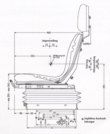 Detail Baumaschinen- und Traktorsitz Compacto