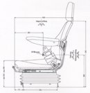 Detail Baumaschinen- und Traktorsitz Compacto