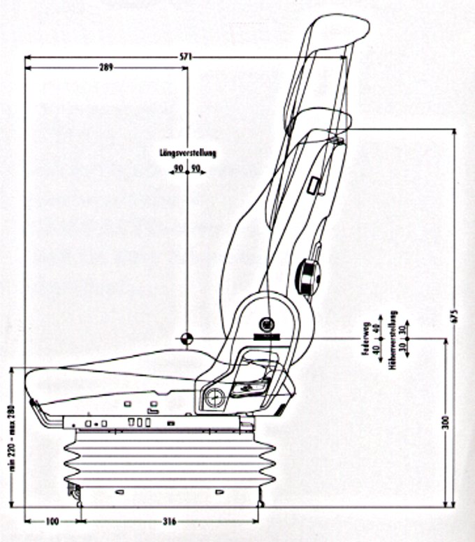 Traktorsitz Grammer Compacto L